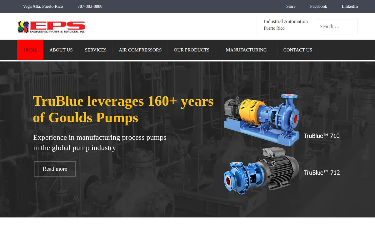 Homepage of Engineered Parts & Services INC