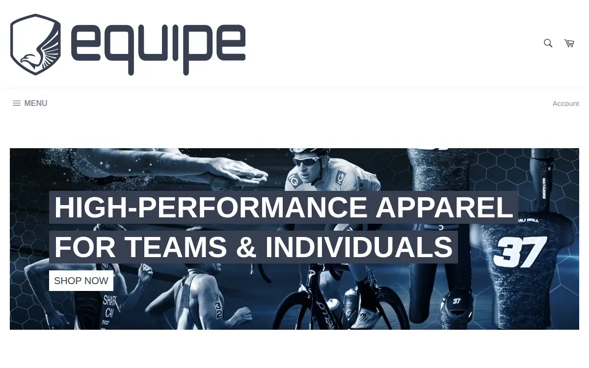 Homepage of Equipe, INC