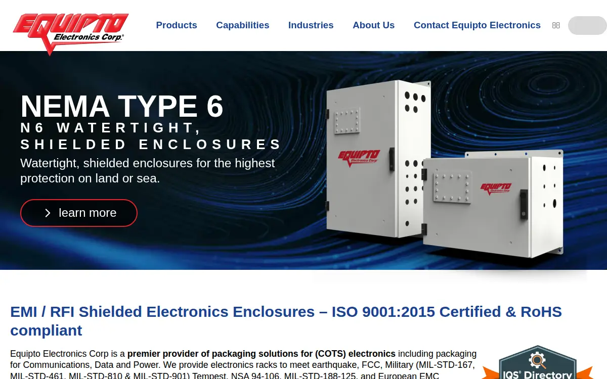 Homepage of Equipto Electronics CORP