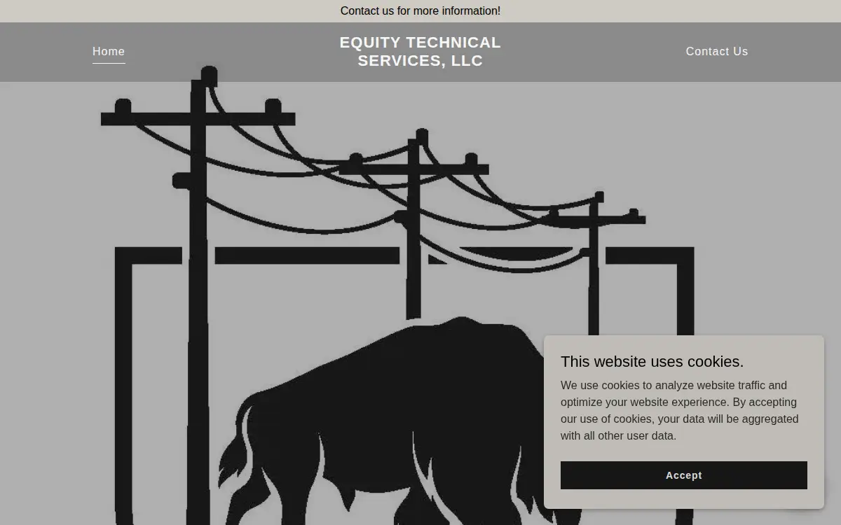 Homepage of Equity Technical Services, LLC