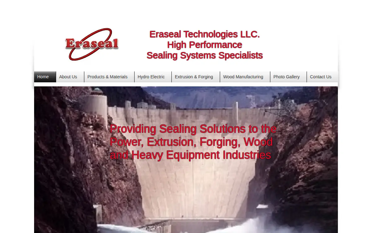 Homepage of Eraseal Technologies LLC