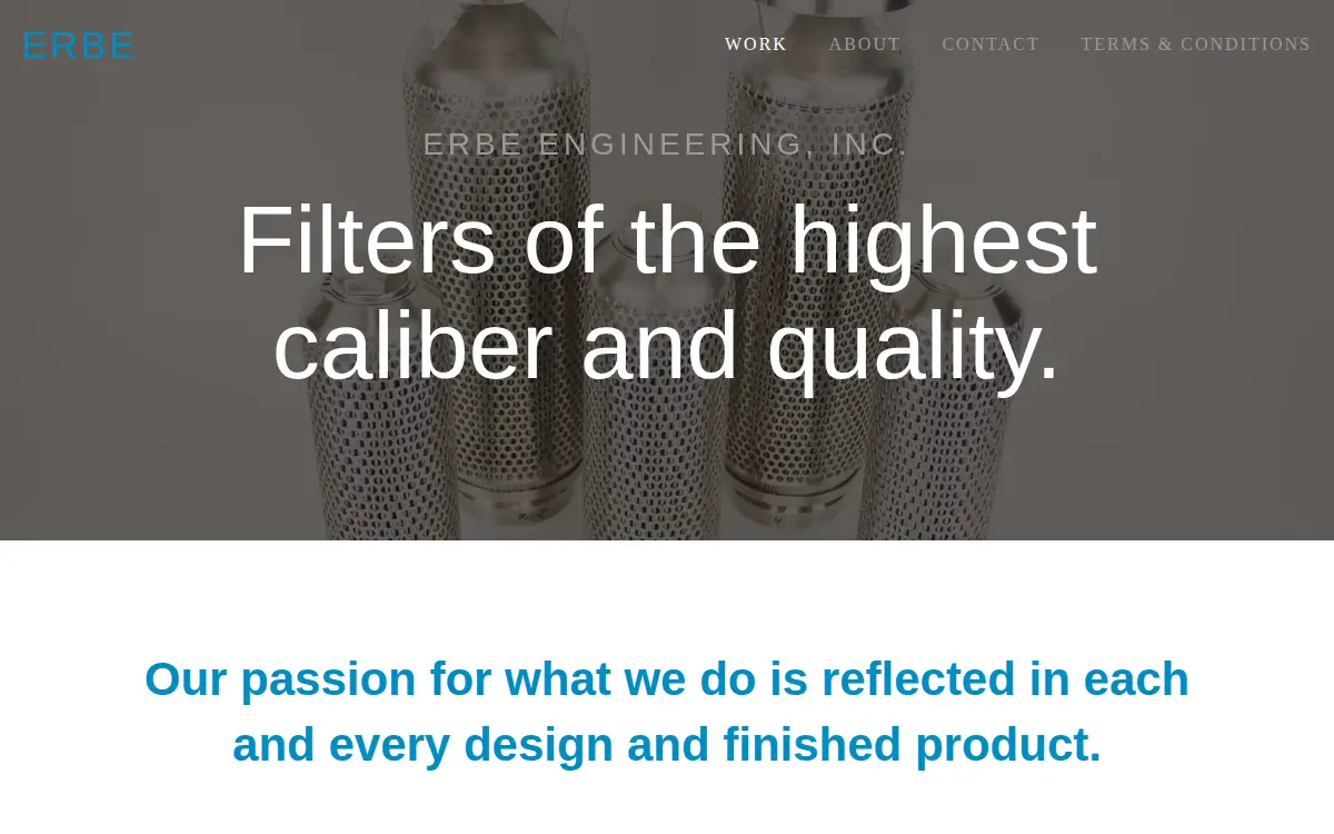 Homepage of Erbe Engineering, INC.