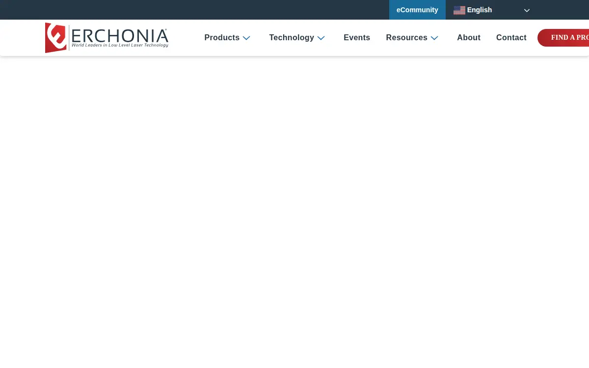 Homepage of Erchonia Corporation, LLC