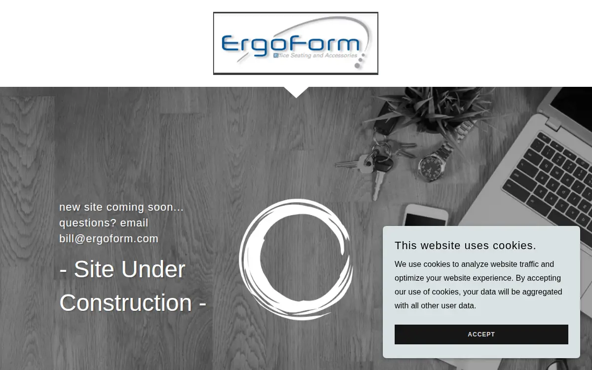 Homepage of Ergoform LLC
