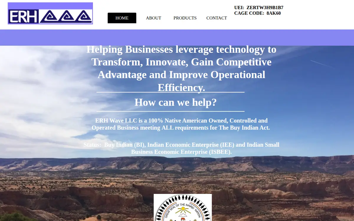 Homepage of Erh Wave LLC