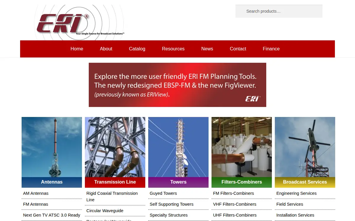 Homepage of Electronics Research, INC.