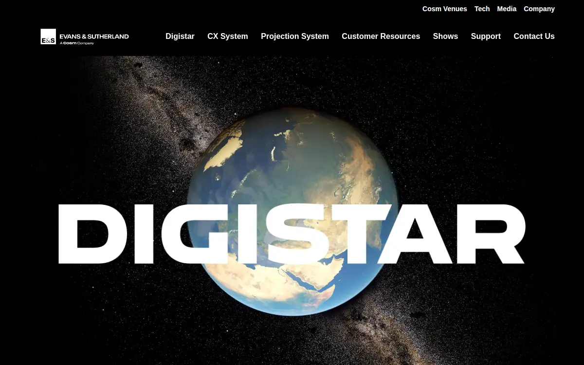 Homepage of Evans & Sutherland Computer CORP