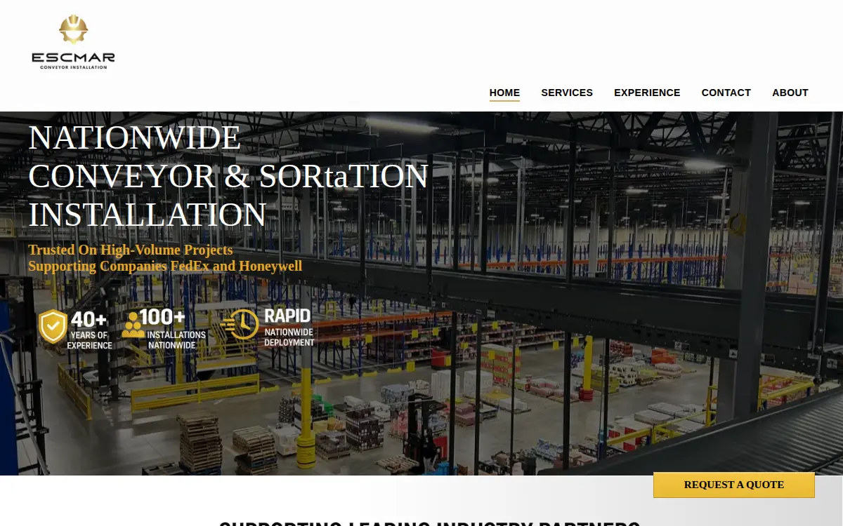 Homepage of Escmar Investments LLC