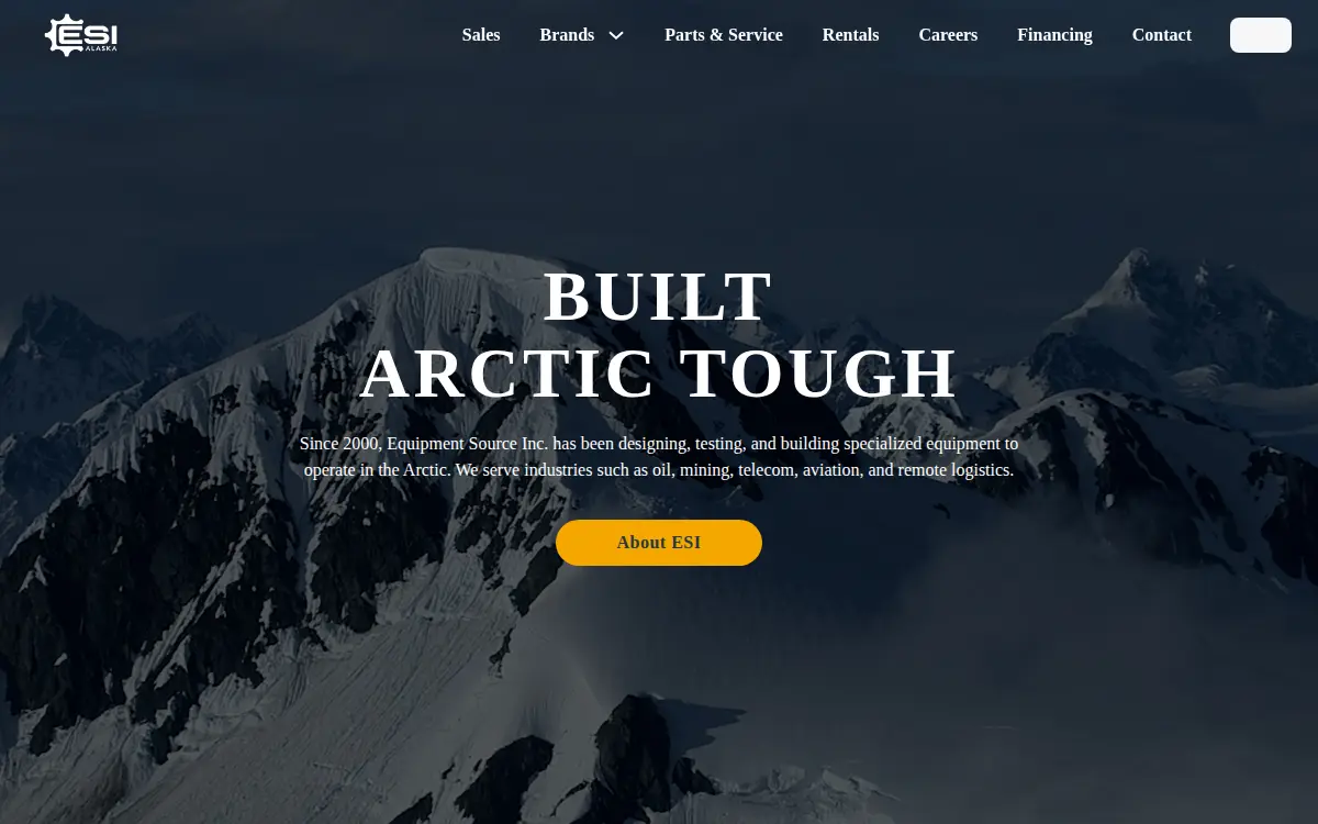 Homepage of Equipment Source, INC.