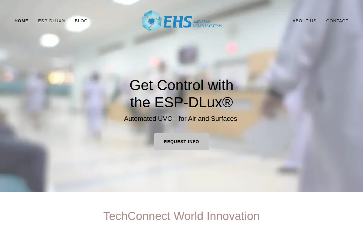 Homepage of Elevated Health Systems, LLC