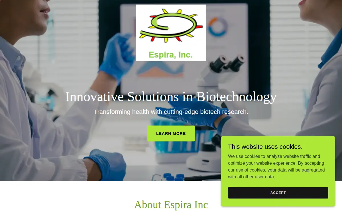 Homepage of Espira, INC