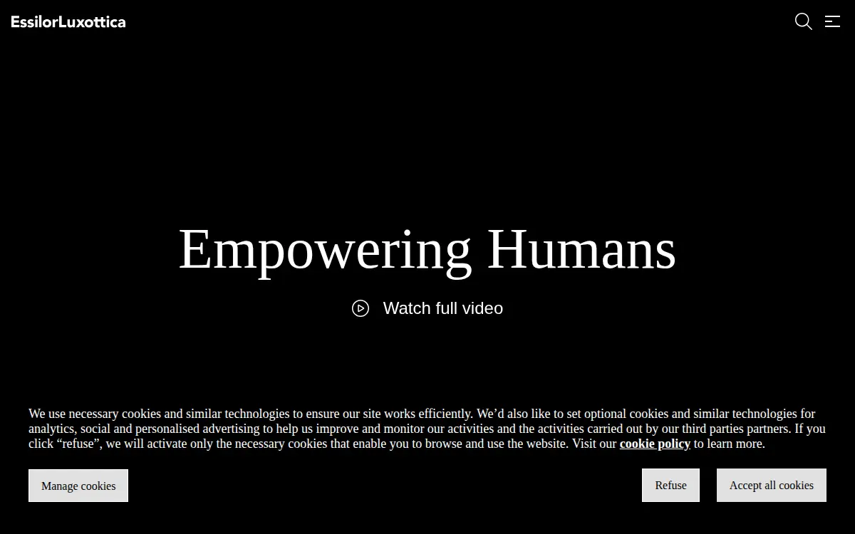 Homepage of Essilor Laboratories of America, INC.