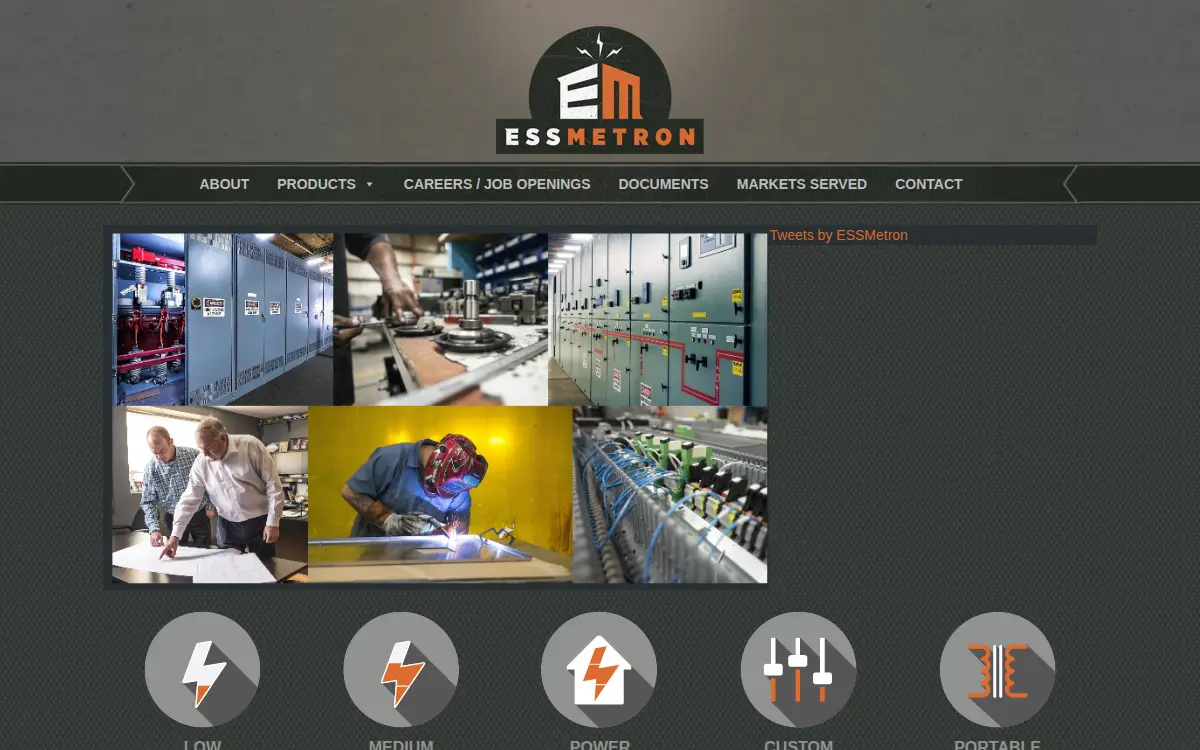Homepage of Ess Metron, LLC