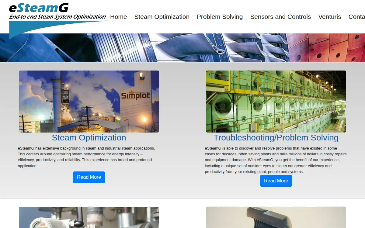 Homepage of Esteamg, LLC
