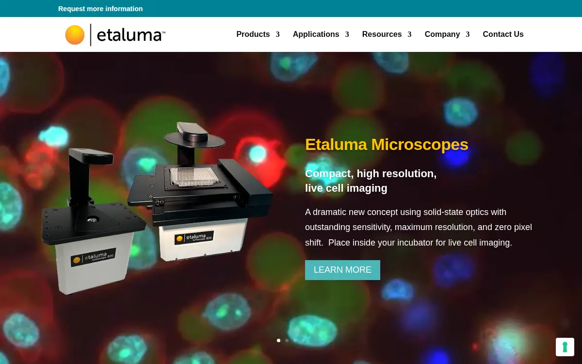 Homepage of Etaluma, INC.