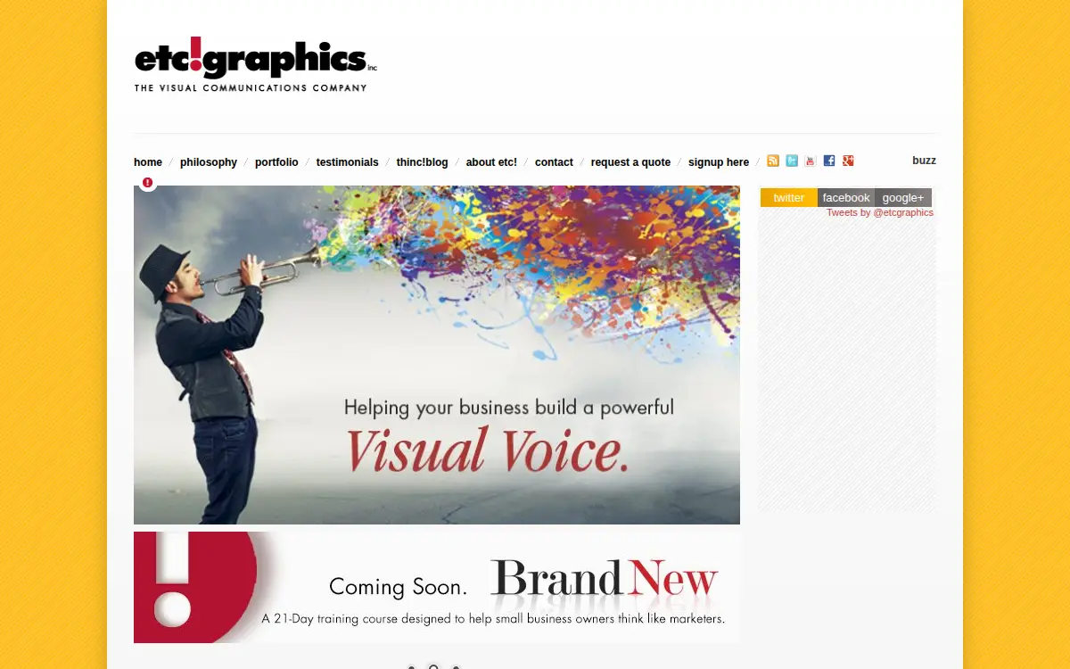 Homepage of Etc. Graphics, INC.