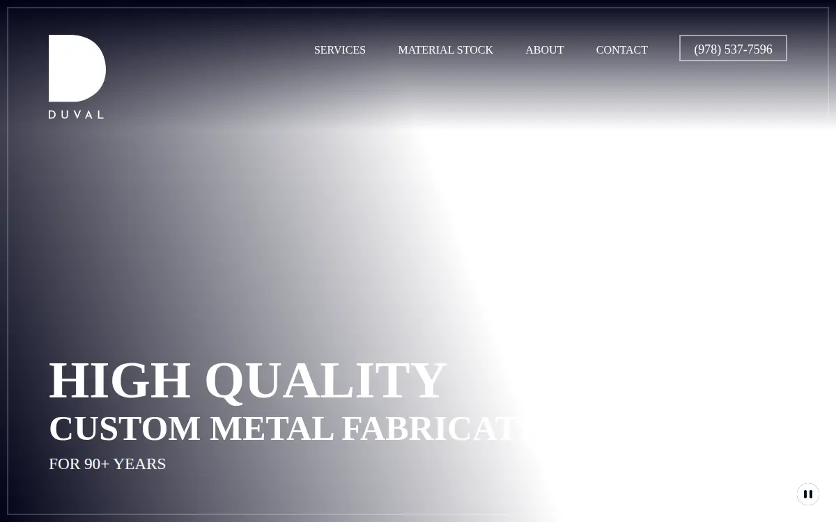 Homepage of E T Duval & Sons, INC