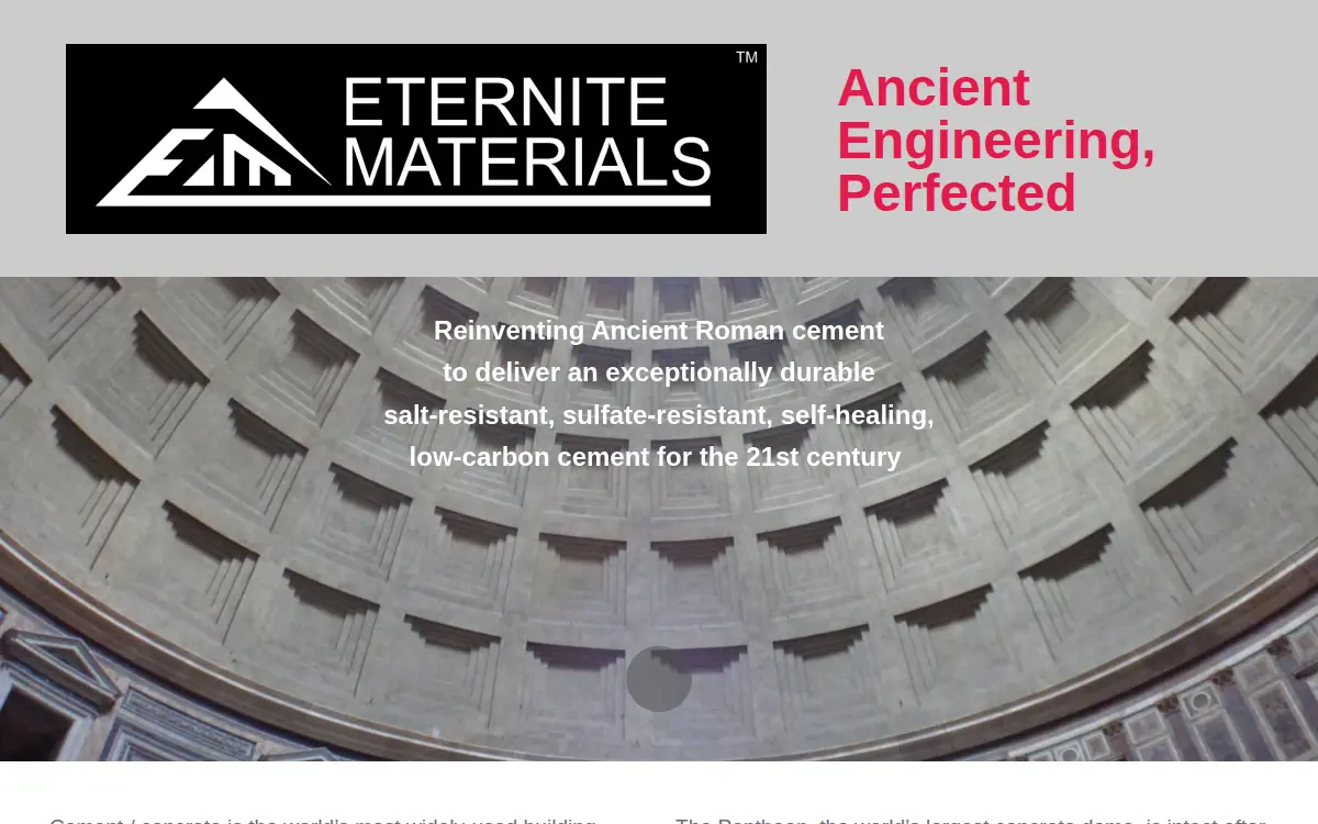 Homepage of Eternite Materials, INC