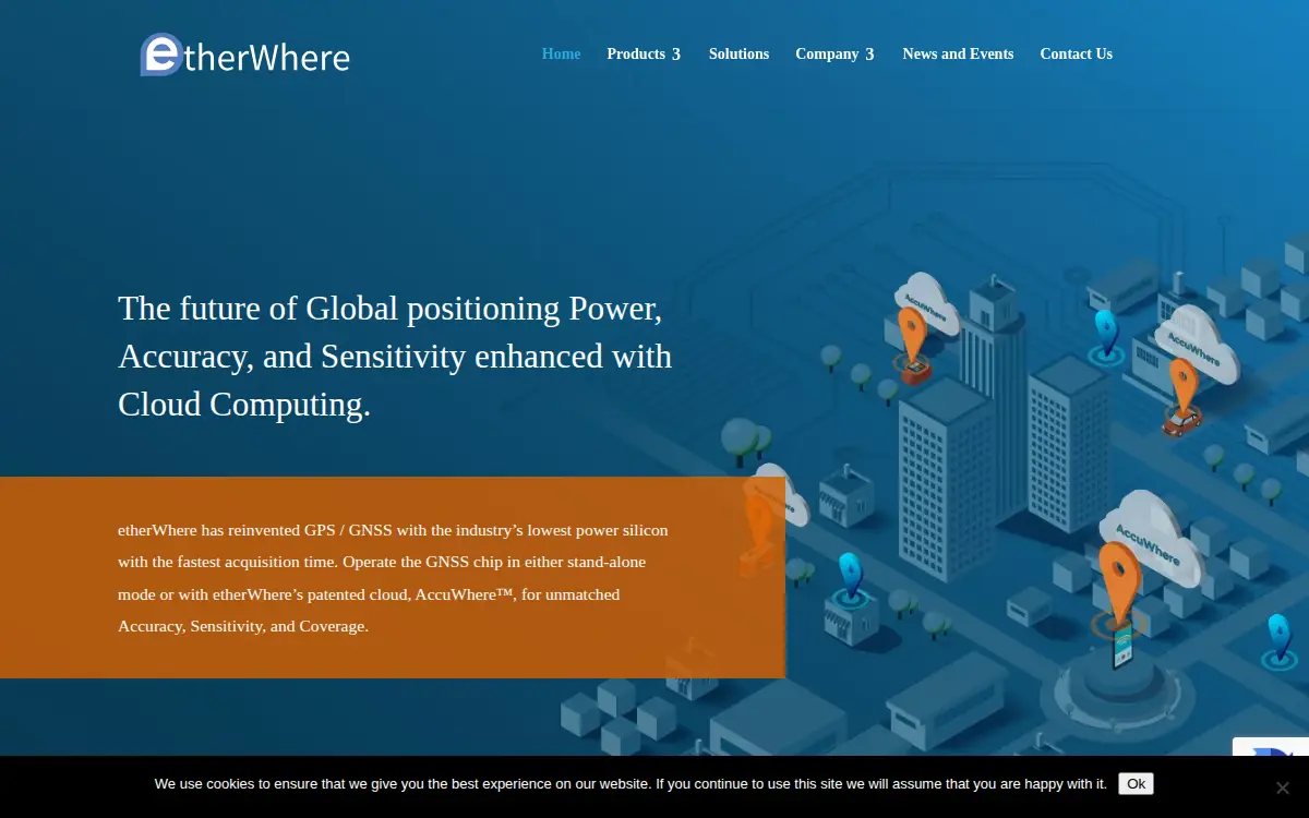 Homepage of Etherwhere CORP