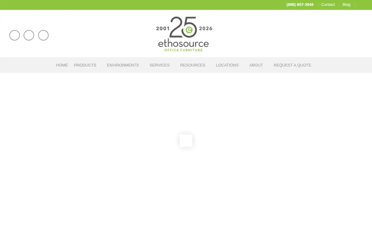 Homepage of Ethosource LLC
