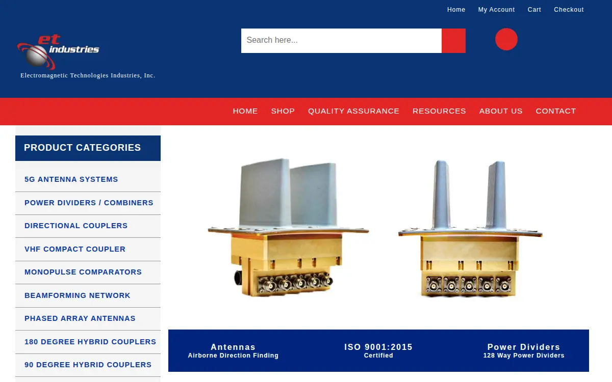 Homepage of Electromagnetic Technologies Industries INC