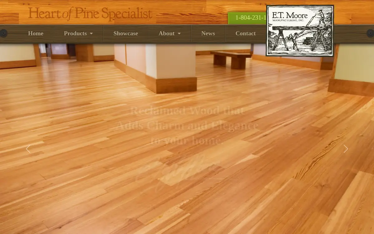 Homepage of E. T. Moore Manufacturing, INC.