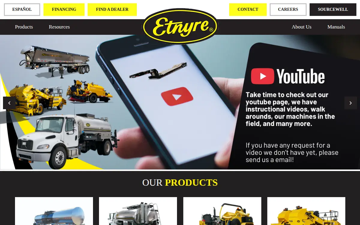 Homepage of Ed Etnyre & CO