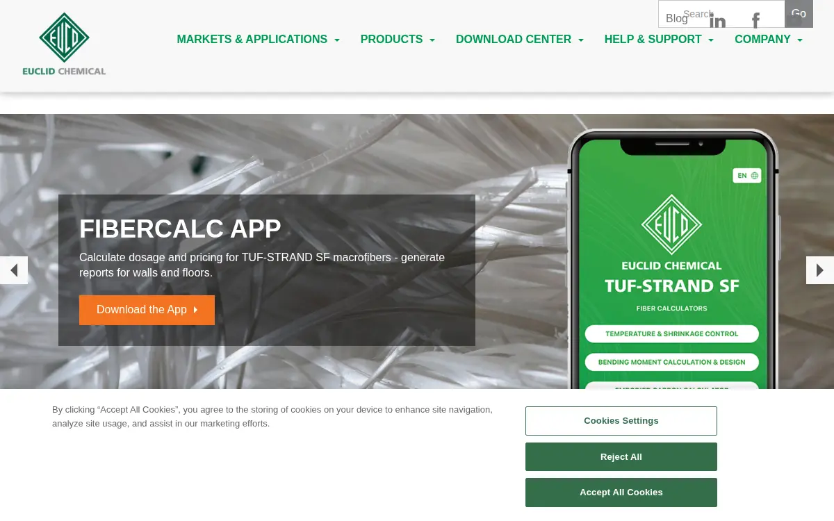 Homepage of The Euclid Chemical CO
