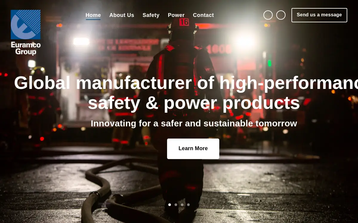 Homepage of Euramco Safety INC