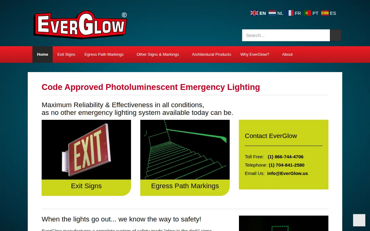 Homepage of Everglow Na, INC