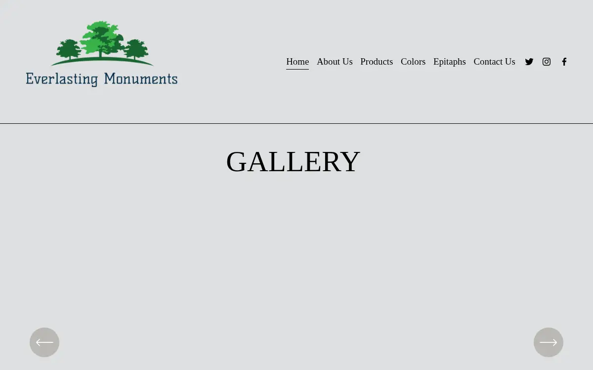 Homepage of Angelic Monuments CO
