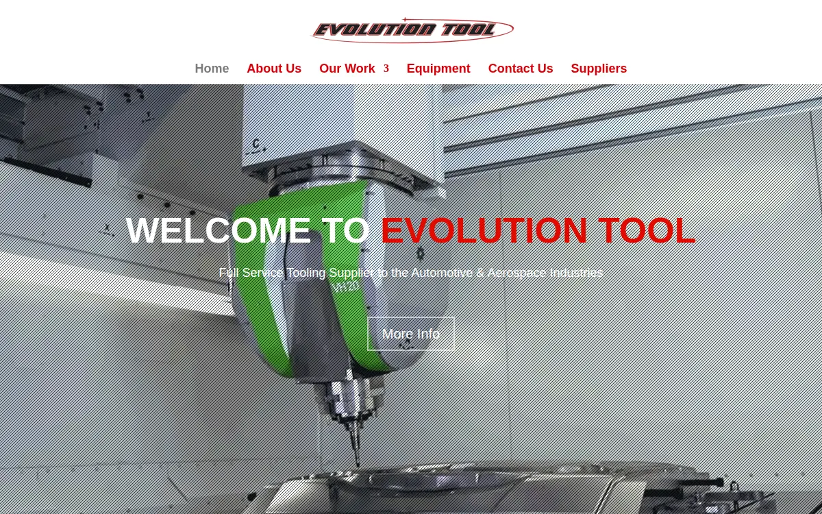 Homepage of Evolution Tool, INC