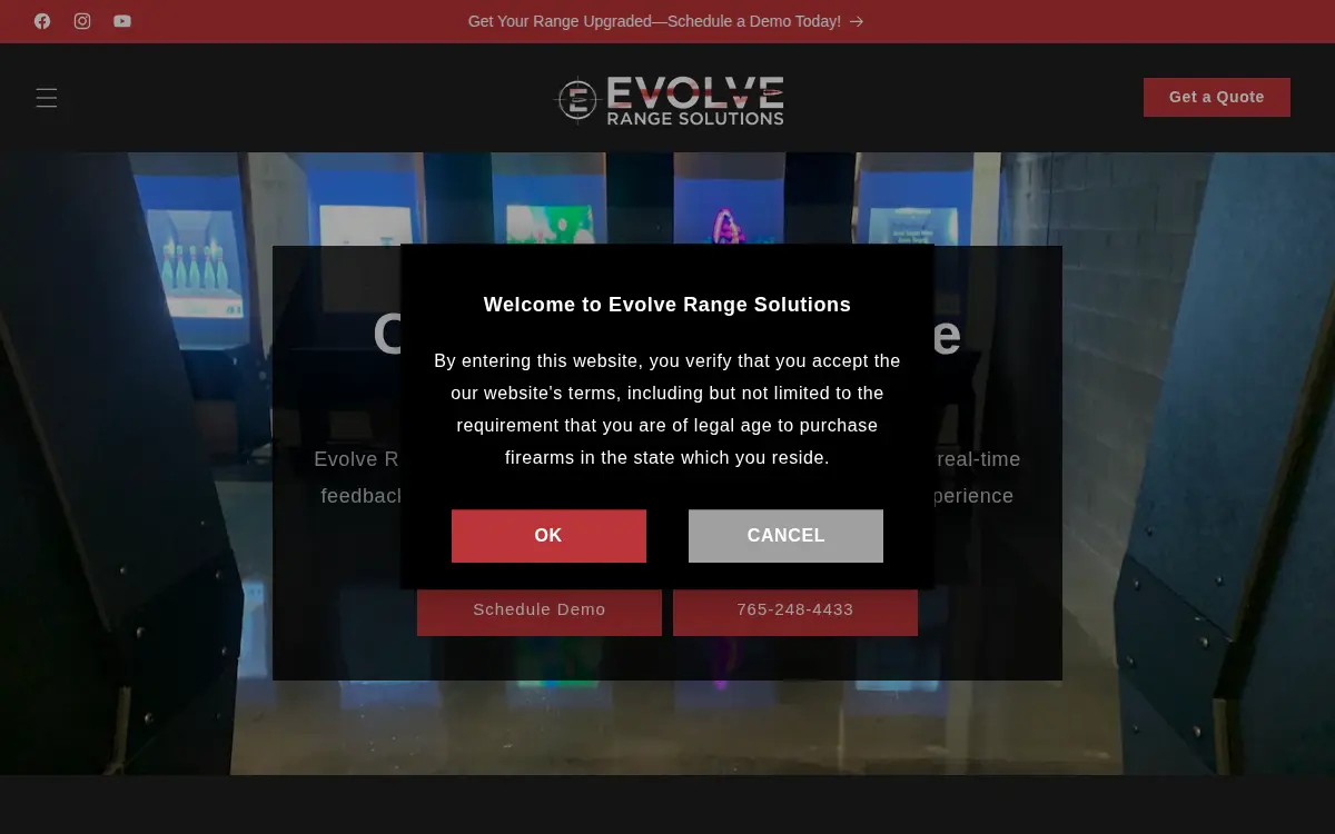 Homepage of Evolve Range Solutions, INC.