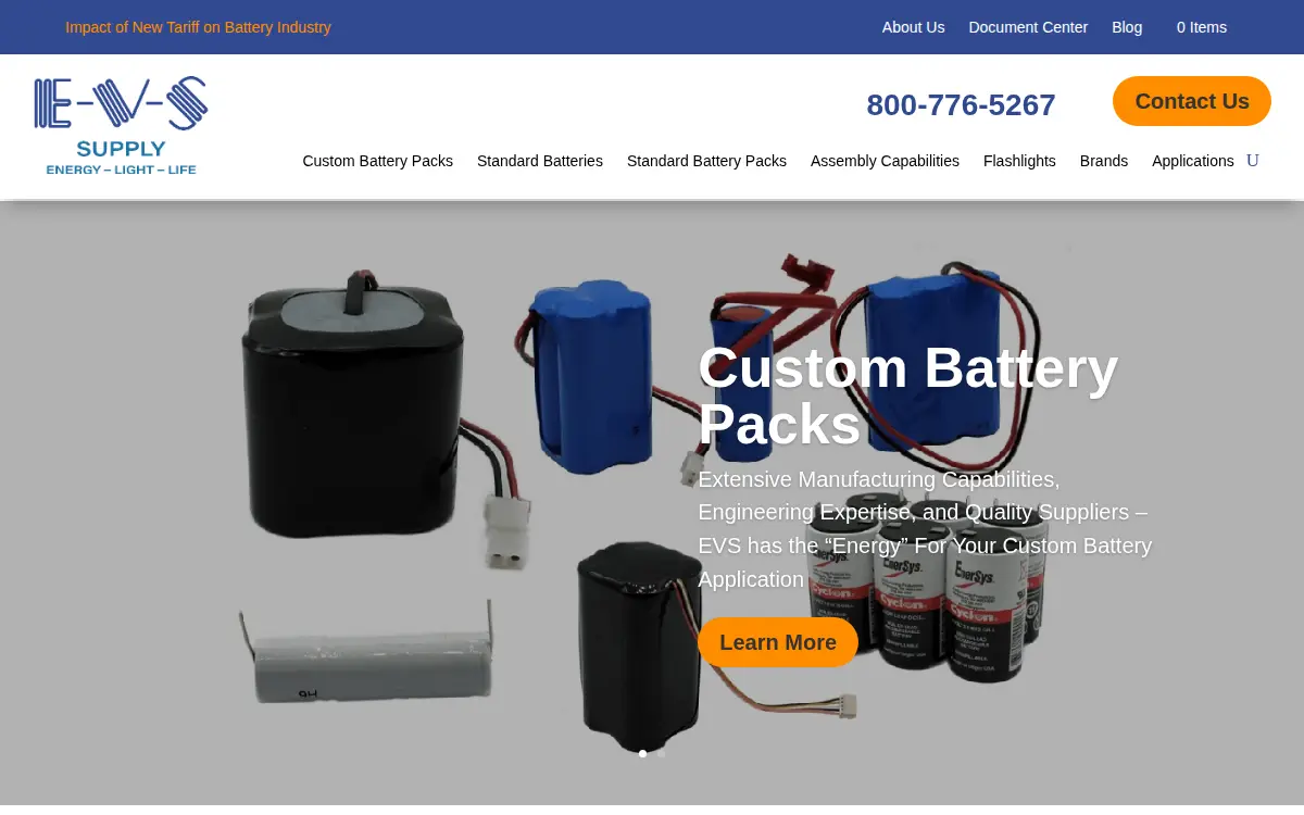 Homepage of Elect-a-van Service, L.l.c.