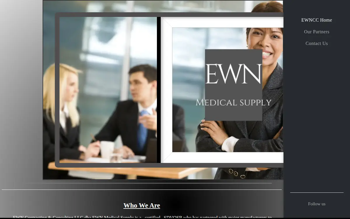 Homepage of Ewn Contracting & Consulting LLC