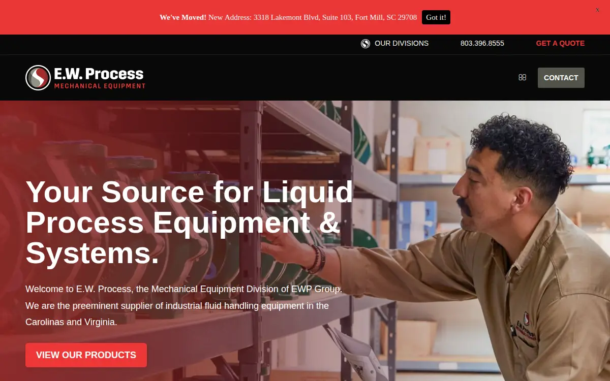 Homepage of E. W. P. Group, INC.