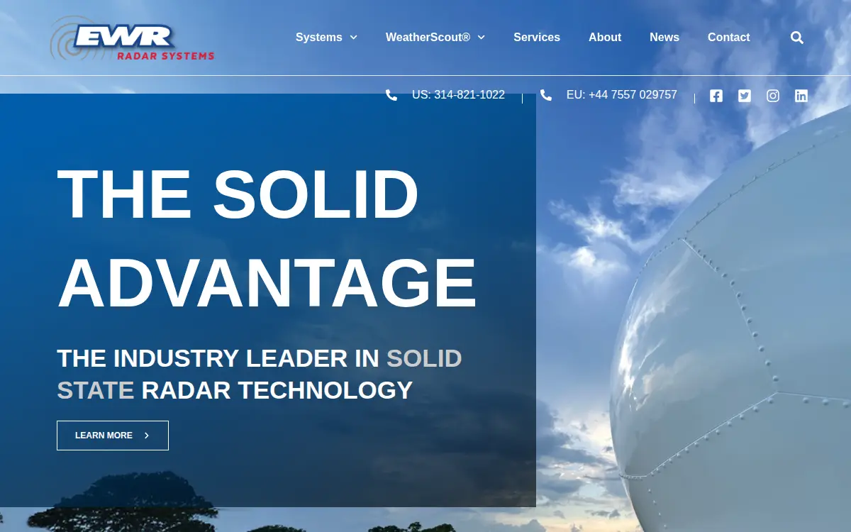 Homepage of Ewr Radar Systems INC