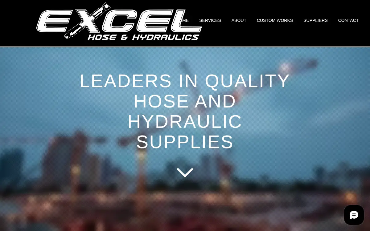 Homepage of Excel Hose & Hydraulics, LLC