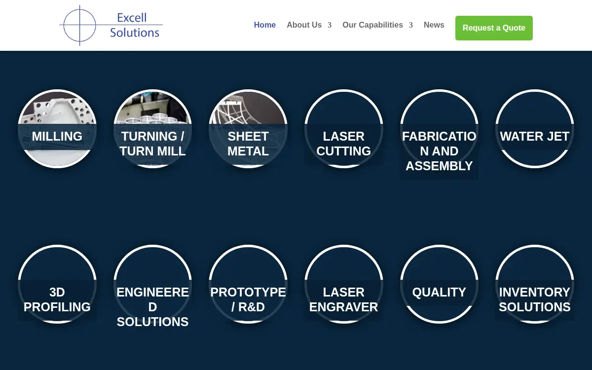 Homepage of Excell Solutions, INC.