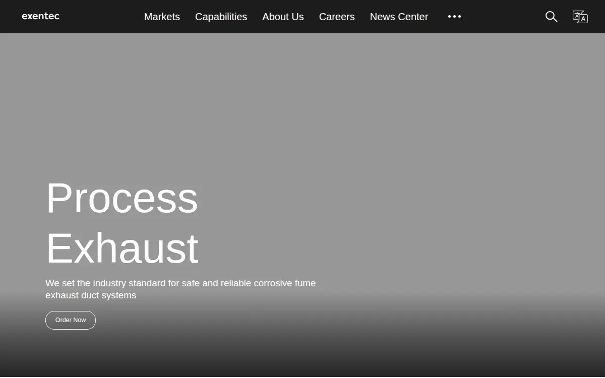 Homepage of Exential US INC