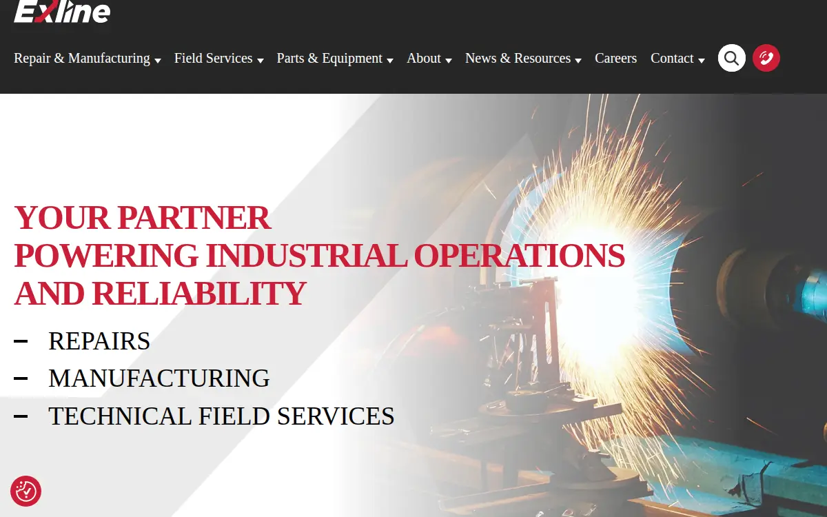 Homepage of Exline INC