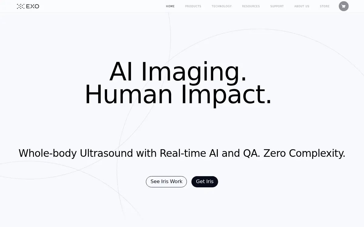 Homepage of Exo Imaging, INC.