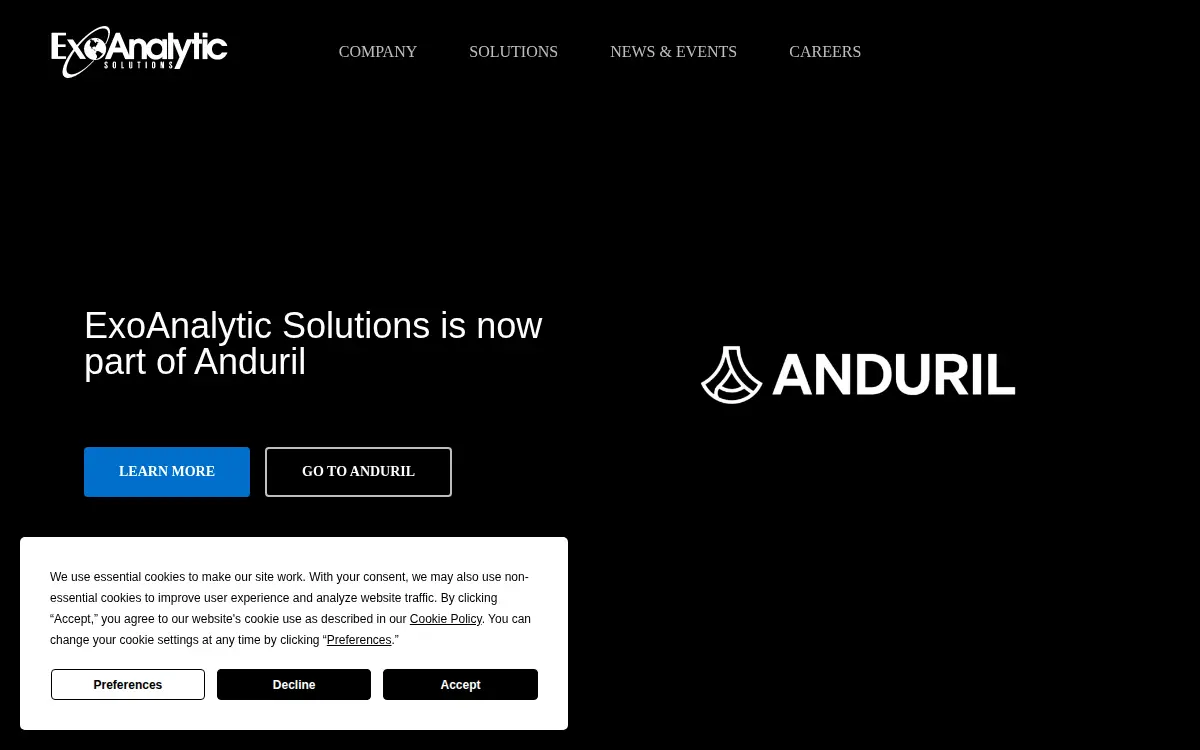 Homepage of Exoanalytic Solutions INC
