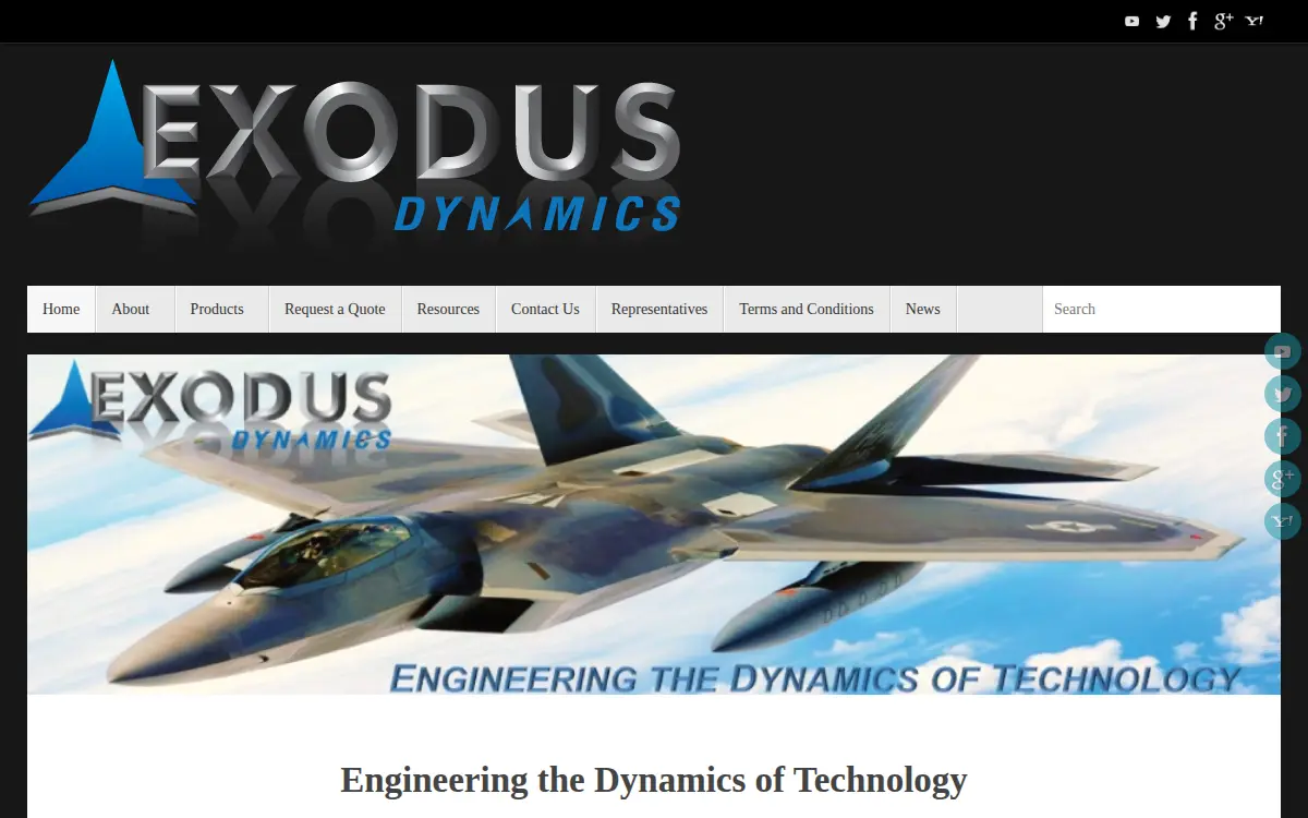 Homepage of Exodus Dynamics INC