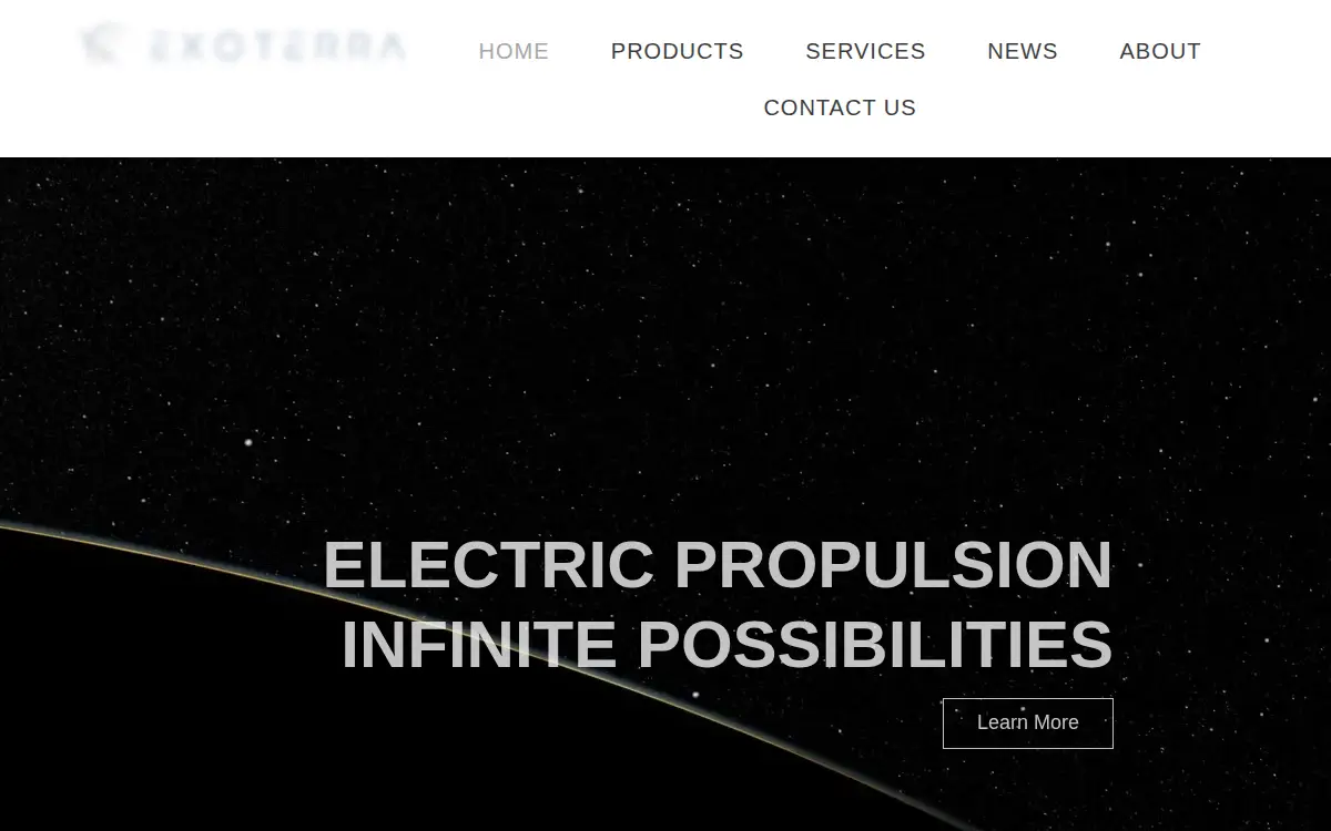Homepage of Exoterra Resource LLC