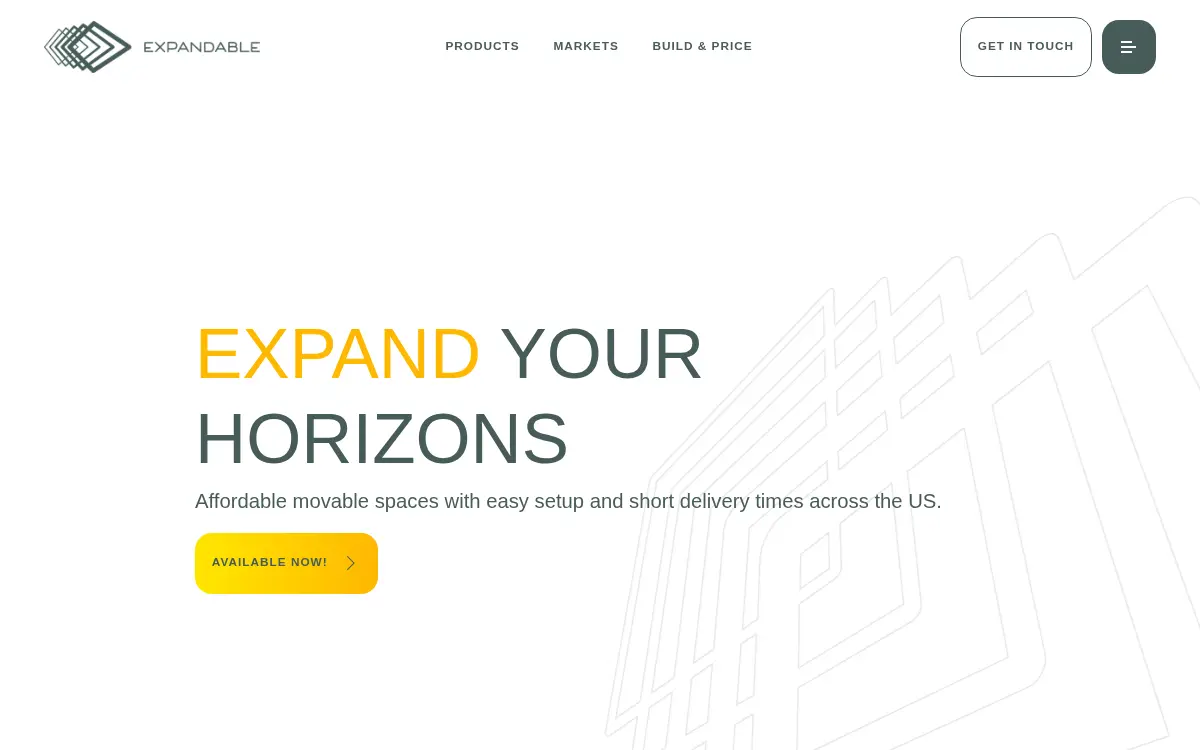 Homepage of Expandable LLC