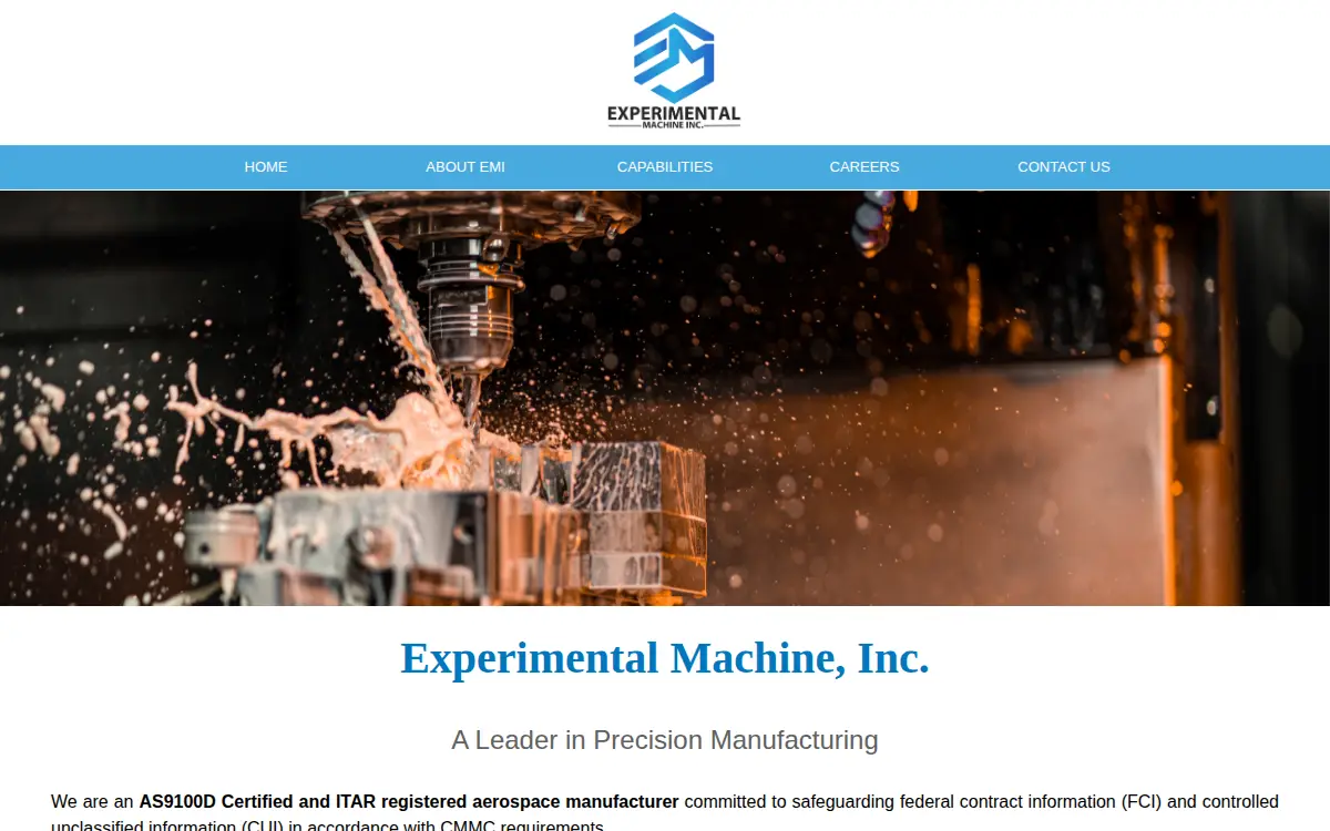 Homepage of Experimental Machine INC