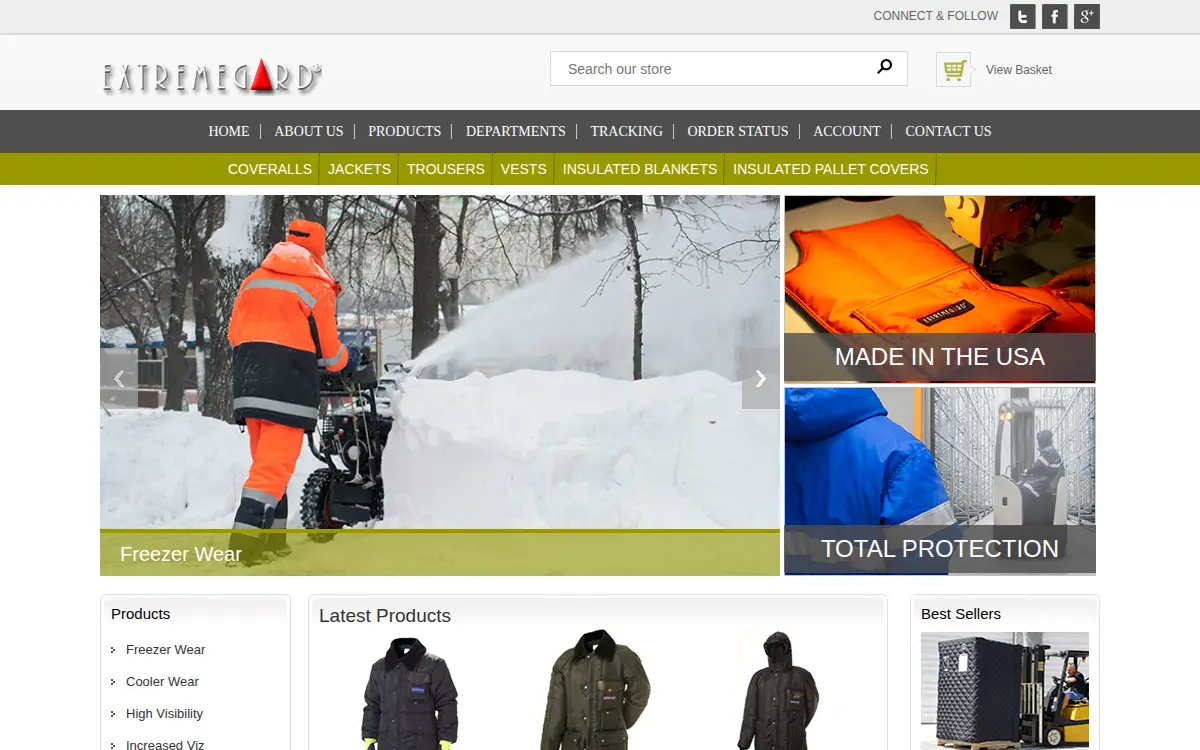 Homepage of Extremeguard, INC
