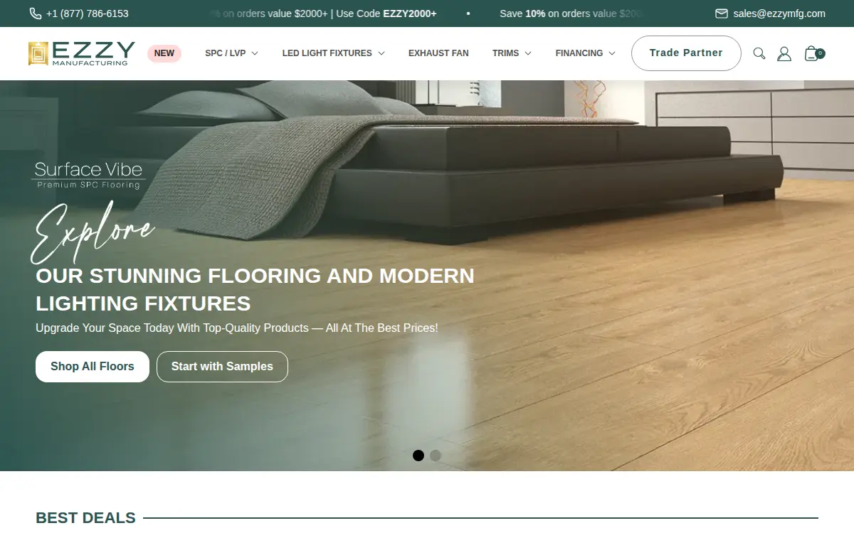 Homepage of Ezzy Manufacturing INC