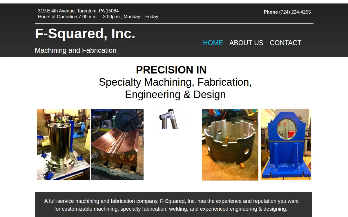 Homepage of F Squared, INC